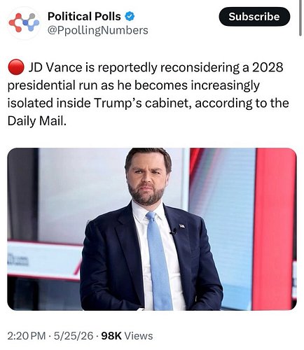 This man has absolutely no chance of being the next President of the United States