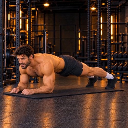 Plank walk-ups train more than your arms when you keep your body under control.

Brace before you move, keep your hips as squ...