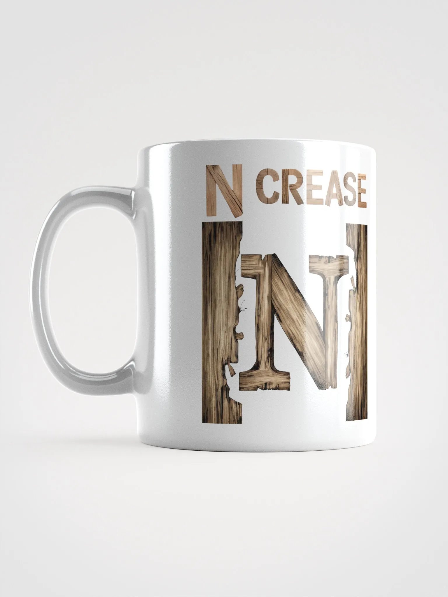N Crease - Funny Wordplay White Coffee Mug product image (8)