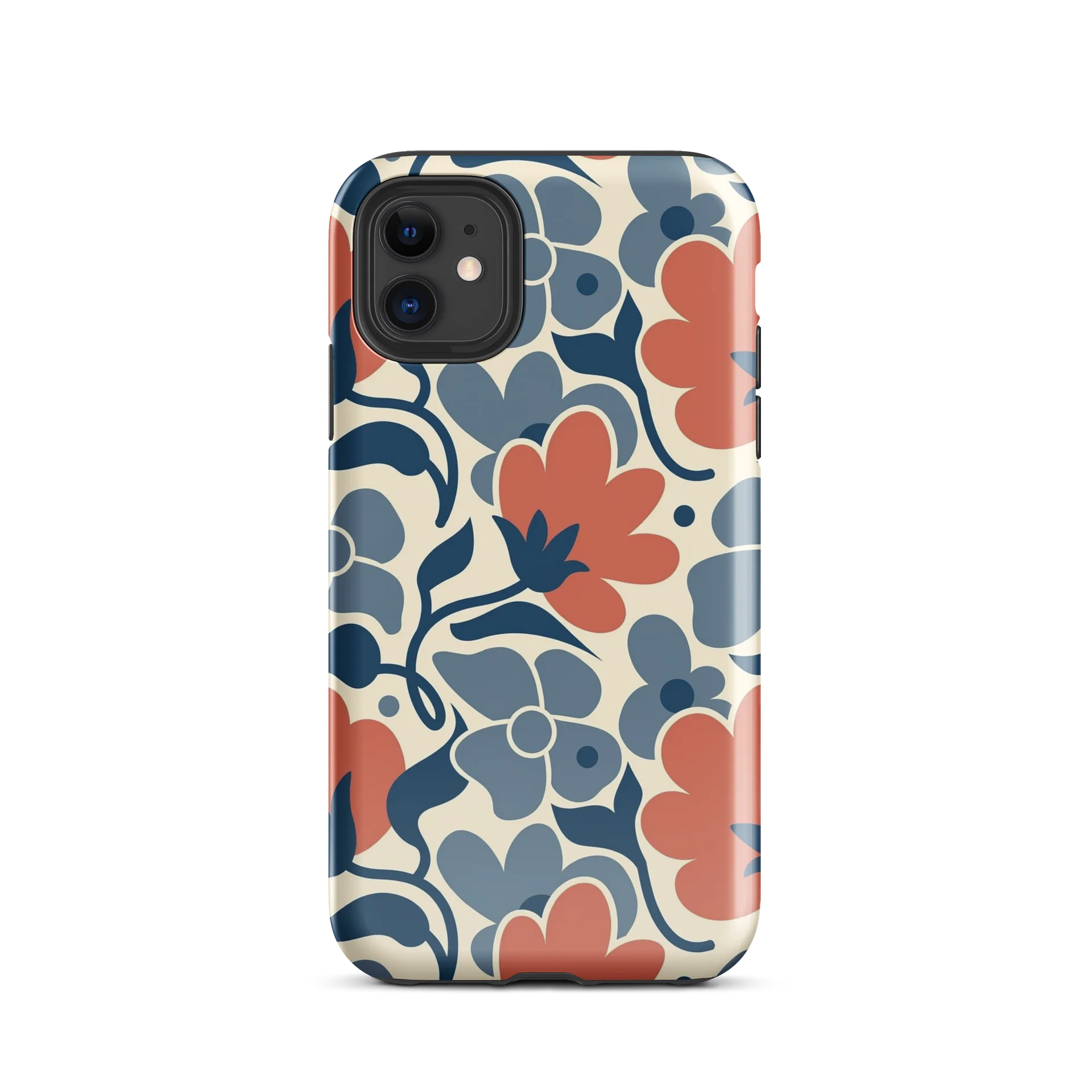 Blue Coral Floral Tough iPhone Case product image (28)