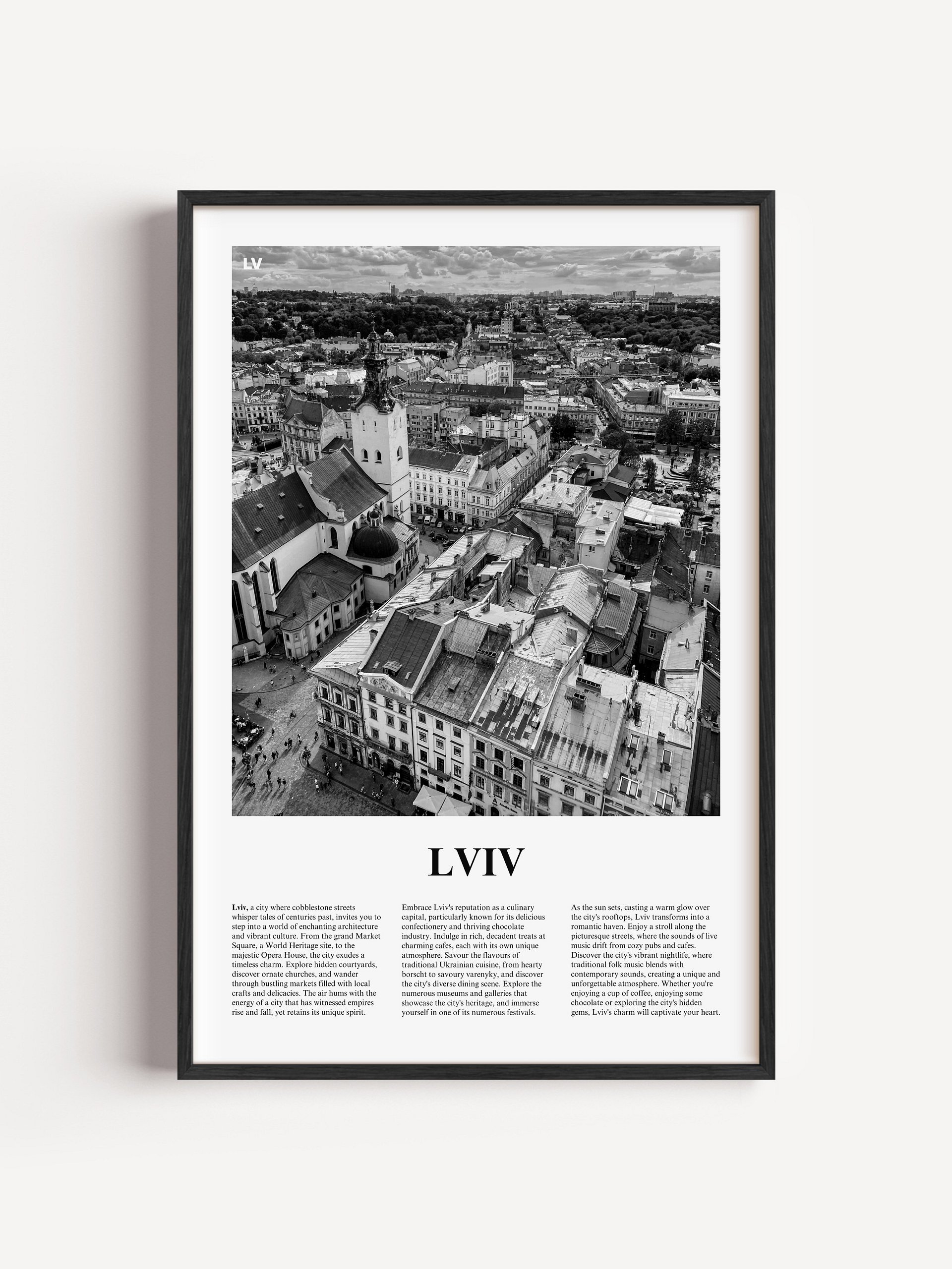 Lviv 01 Newspaper Poster | Framed product image (1)