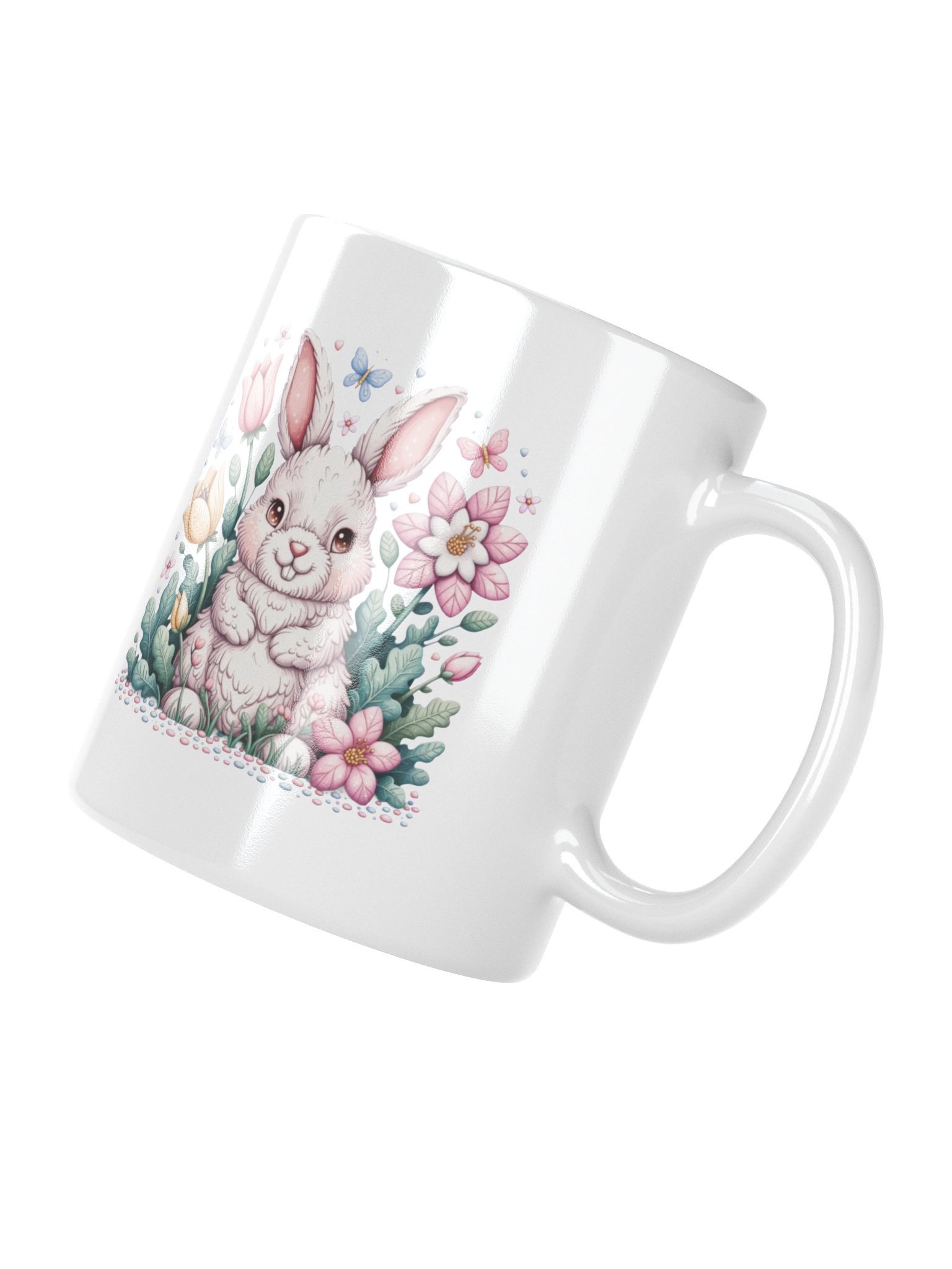 Cheerful Bunny Blossom Coffee Mug product image (11)