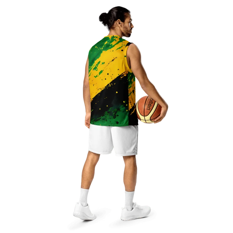 Vintage Jamaica Sport Print - Caribbean Apples | Unisex Basketball Jersey product image (6)