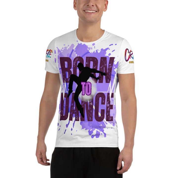 Born to Dance His Silhouette Huge Print Athletic Tee product image (2)