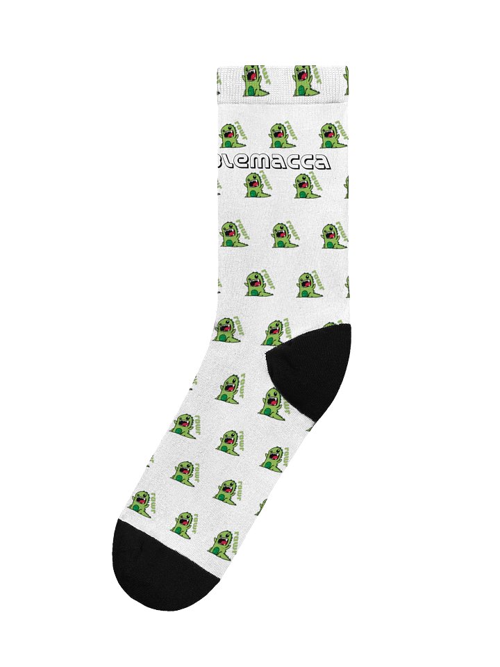 Dinorawr pattern Socks in white! product image (1)