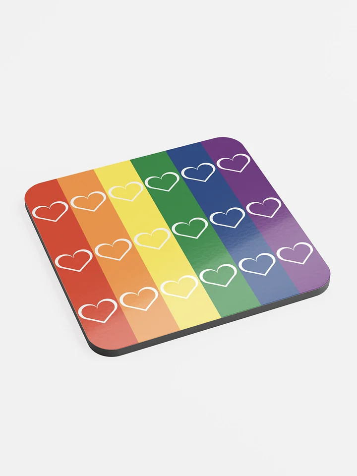 Rainbow Hearts Coaster product image (2)