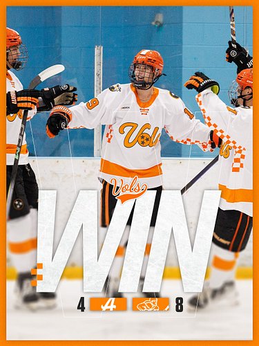 VOLS BEAT BAMA IN GAME ONE!!

We’ll see you Sunday at the Coliseum at Noon for game 2! WEAR ORANGE!

#hockeytop | #thebuild