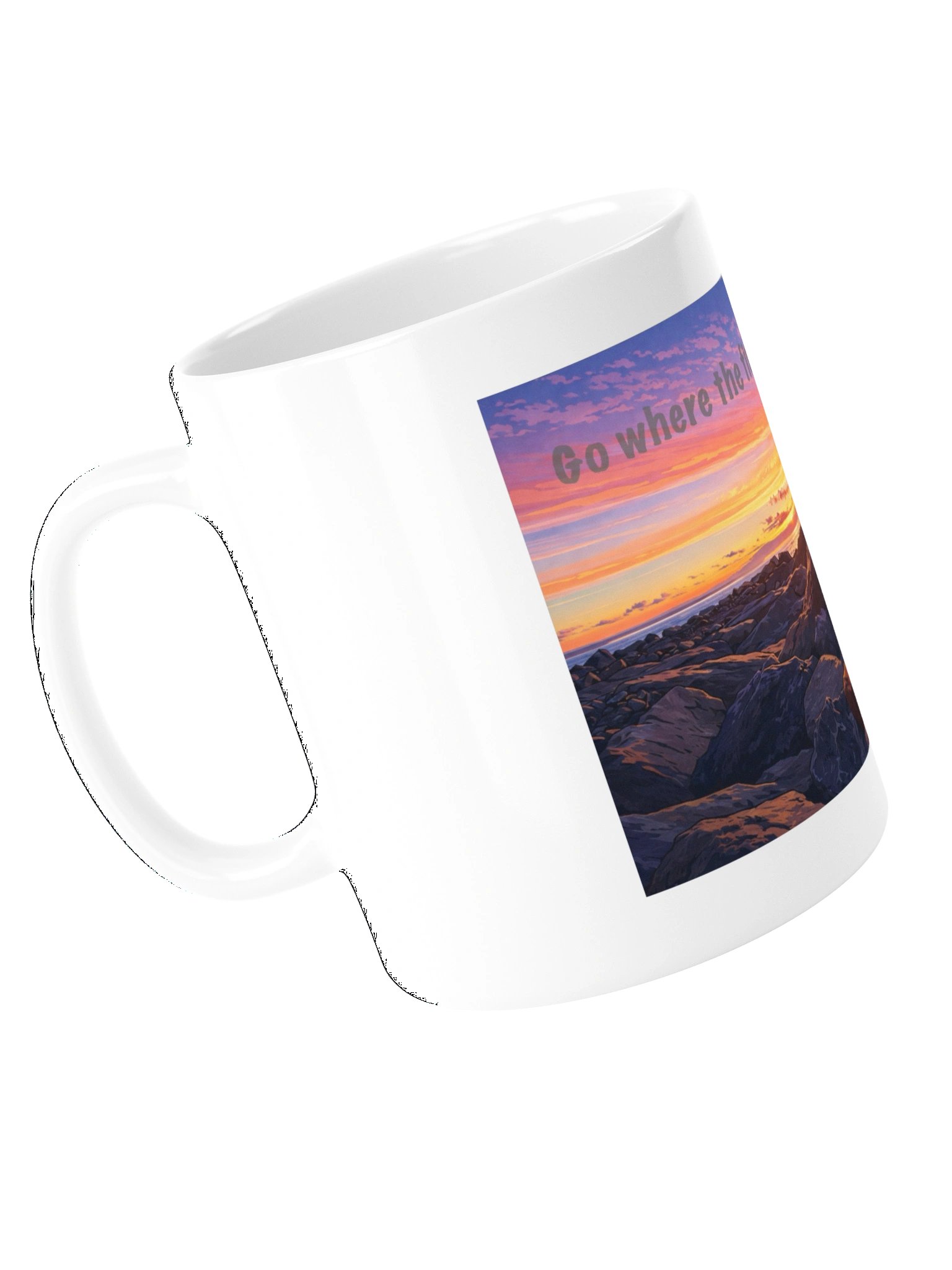 "Go where the fish are..." Coffee Mug product image (2)
