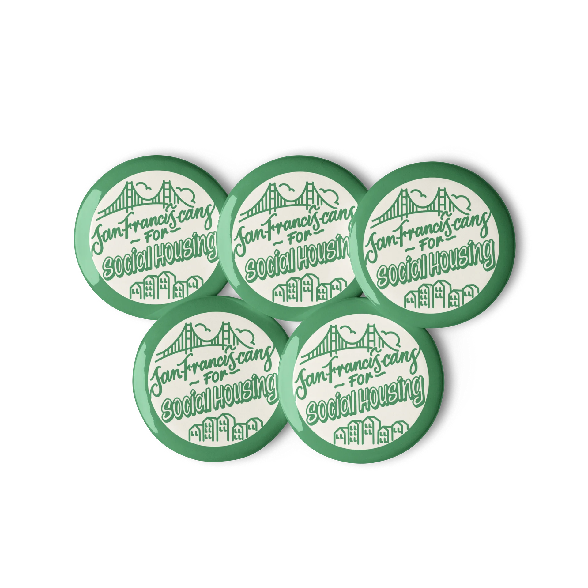 San Franciscans for Social Housing Buttons product image (1)