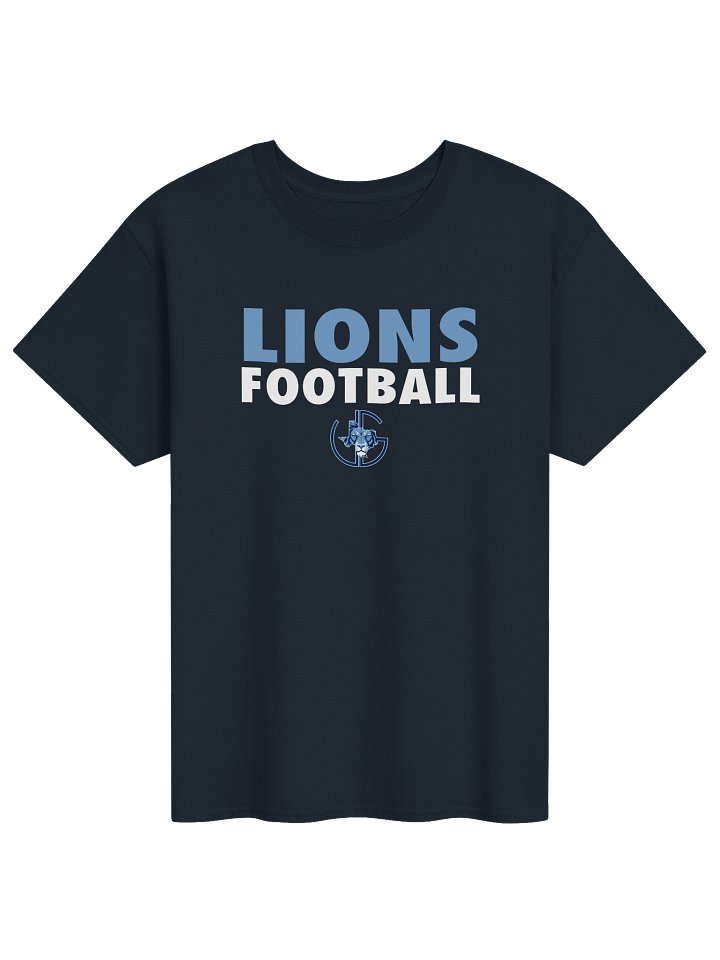 Lions Football T-Shirt | Navy product image (1)