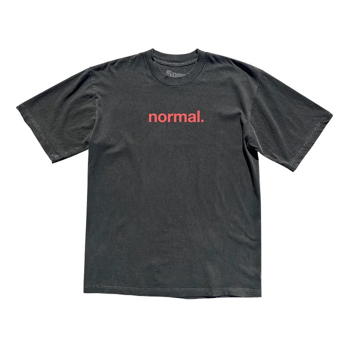 Normal. Tee - Faded Black product image (1)
