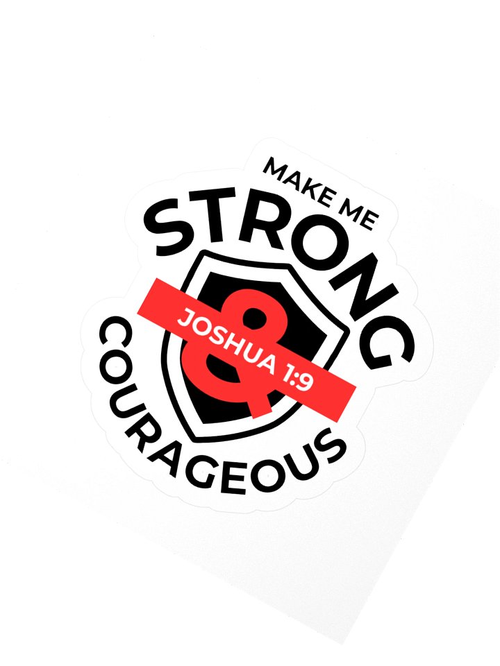 Make Me Strong & Courageous — Kiss-Cut Sticker product image (6)