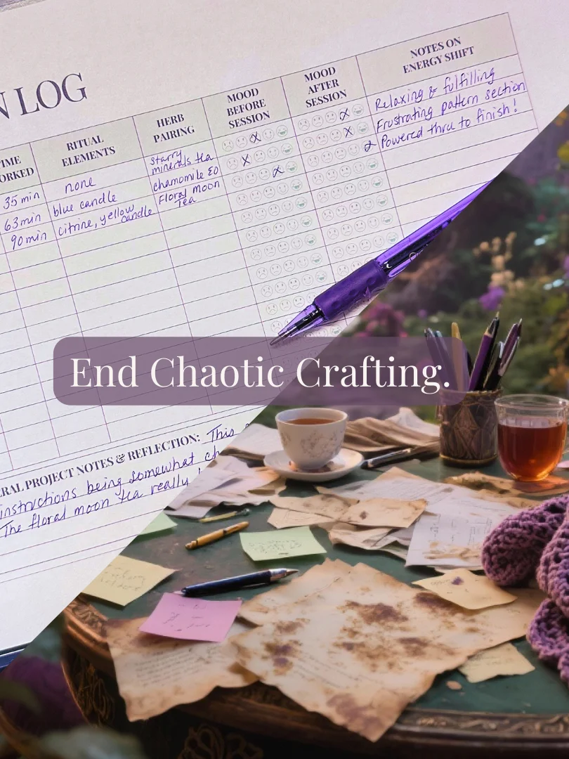 Crochet Ritual Journal | Herbal Guide | Project Tracker product image (7)