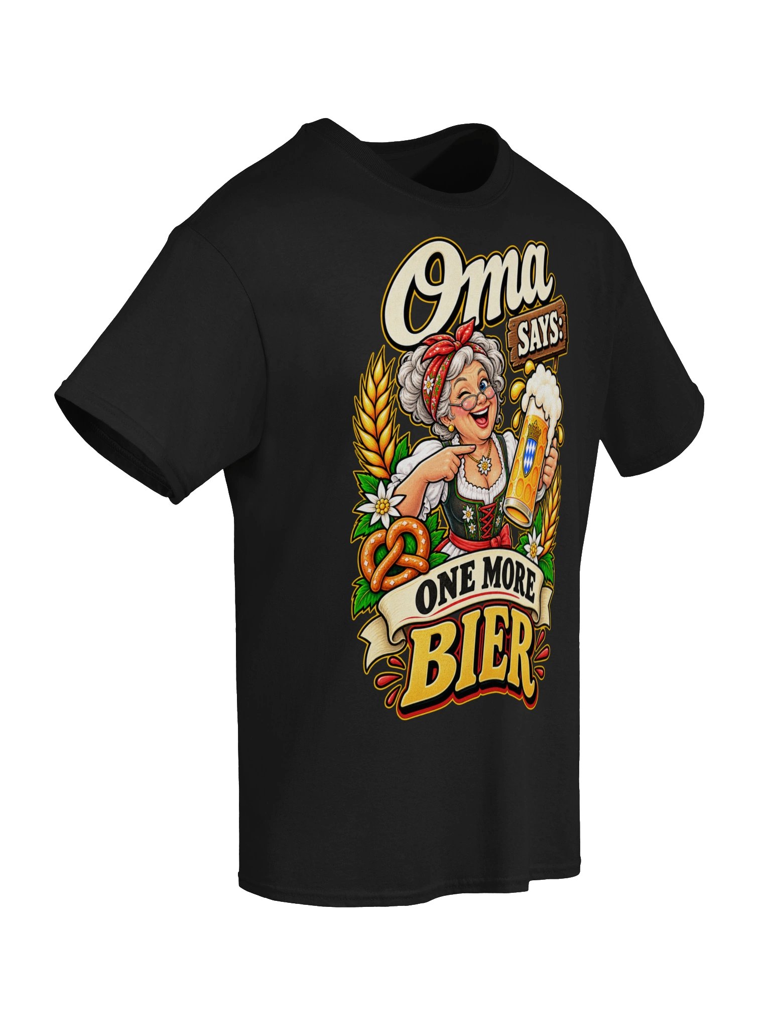 Oma Says One More Bier Funny Oktoberfest Vintage Tee product image (64)