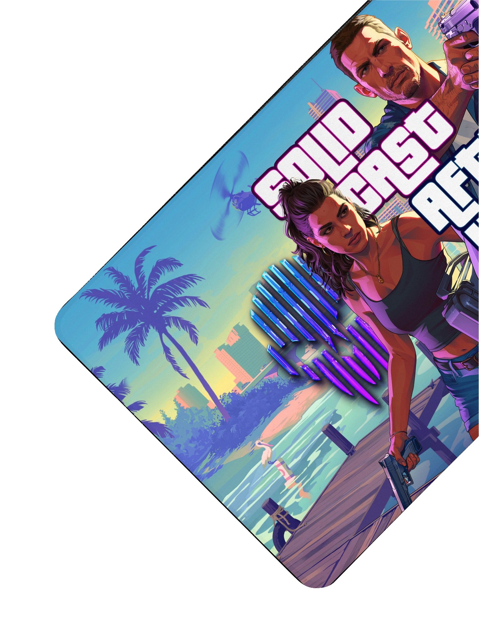 SolidCast After hours Vice City Desk Mat 15.5" x 31.5" product image (3)