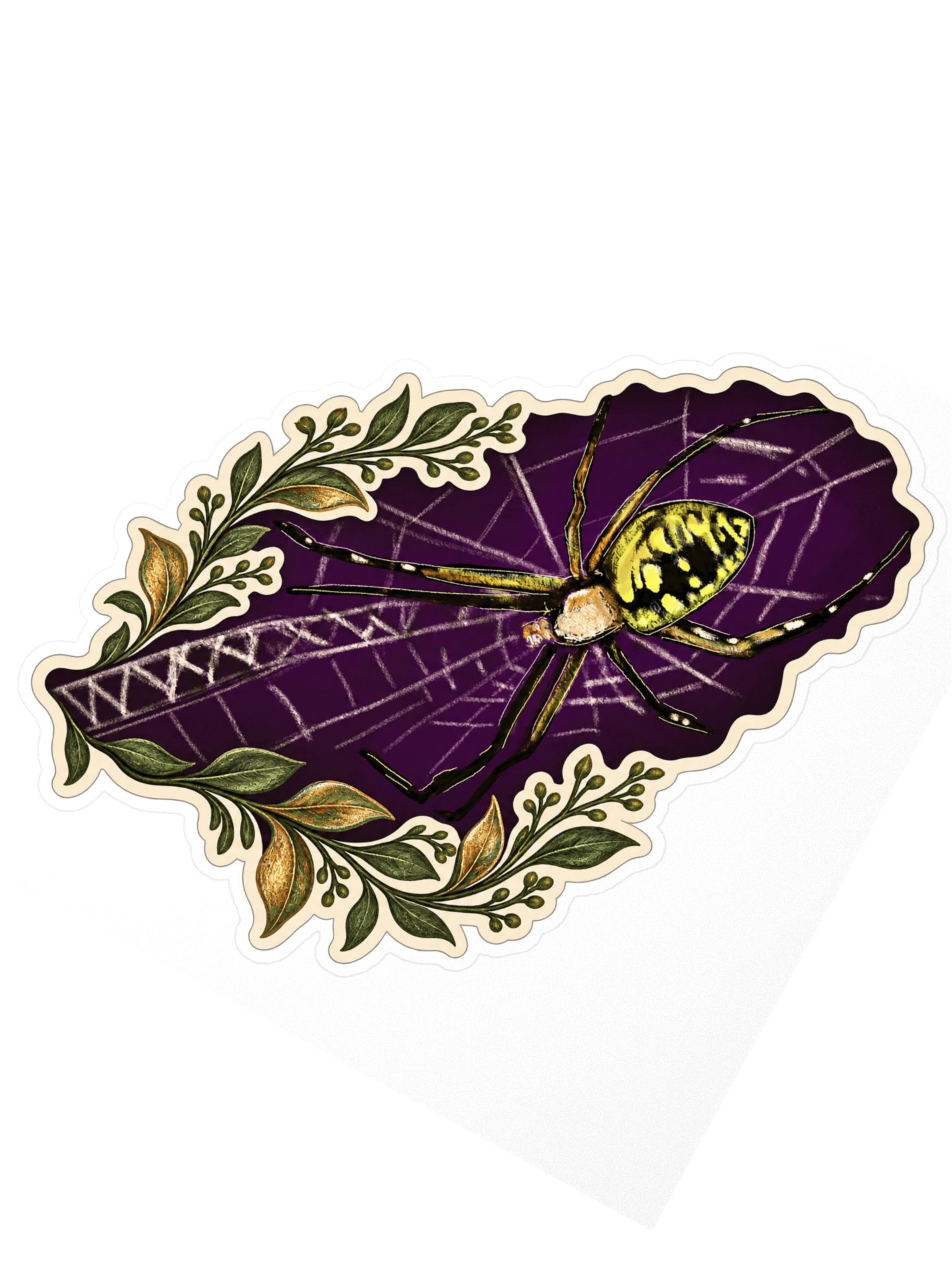 Spider Web Vine Kiss Cut Sticker product image (2)