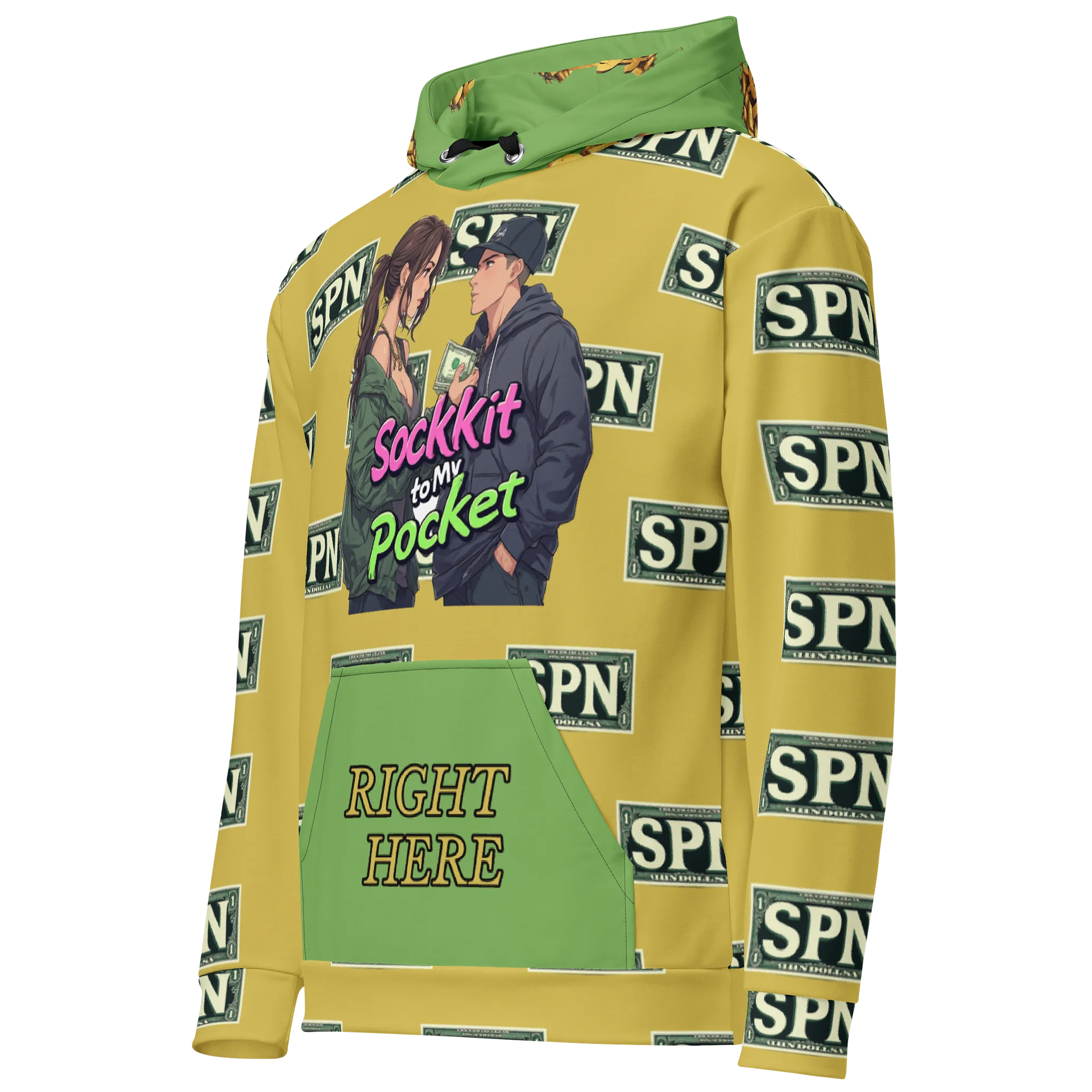 Dollar Bill Love Unisex Hoodie product image (3)