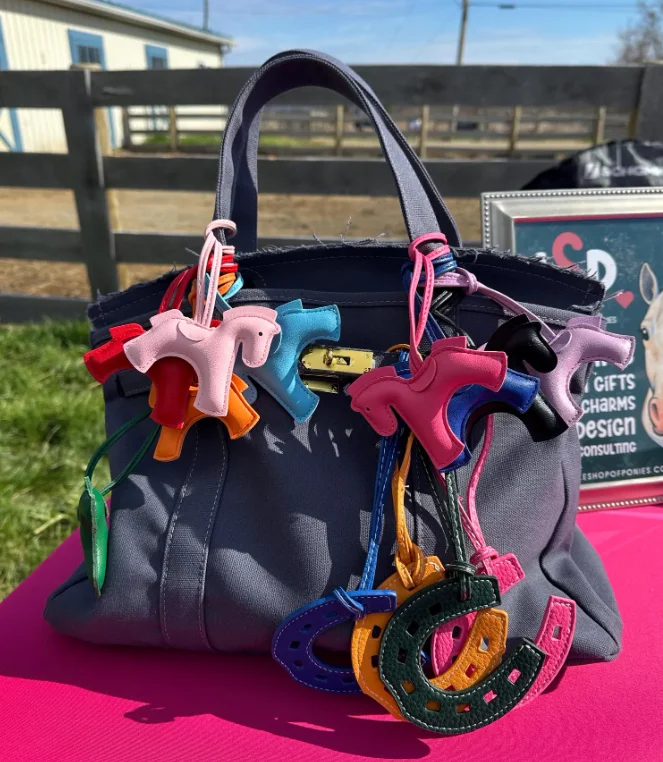 Vegan Leather Horse Bag Charms product image (1)