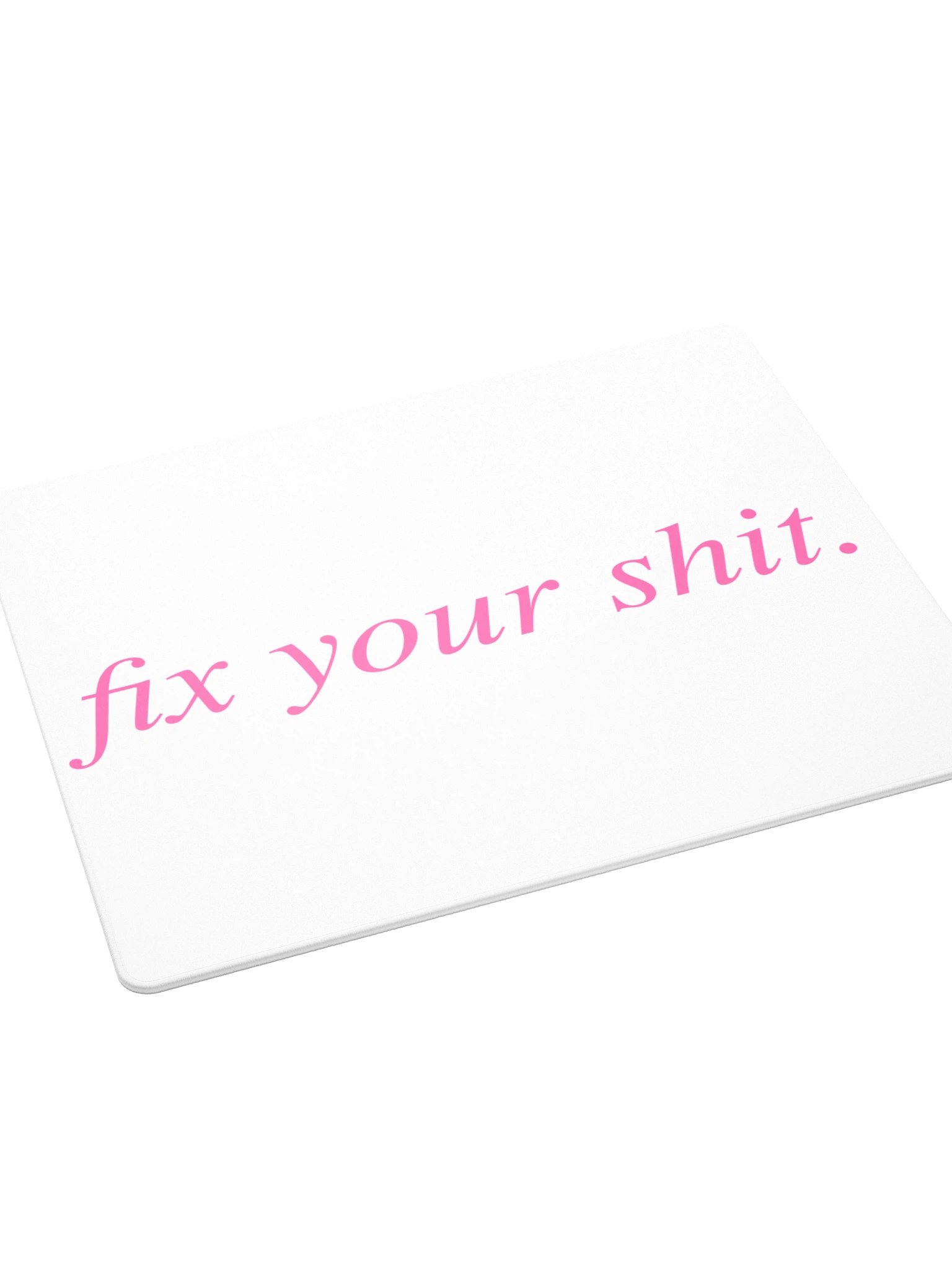 No ShopCo Gaming Mouse Pad - Phrase Pink on White product image (4)