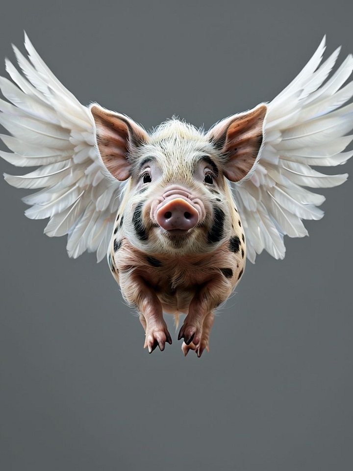Flying Pig Framed Matte Poster product image (1)