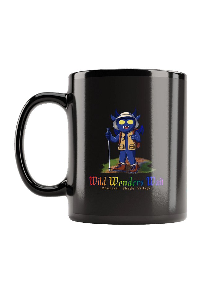 Wild Wonders Wait Black Glossy Mug product image (1)