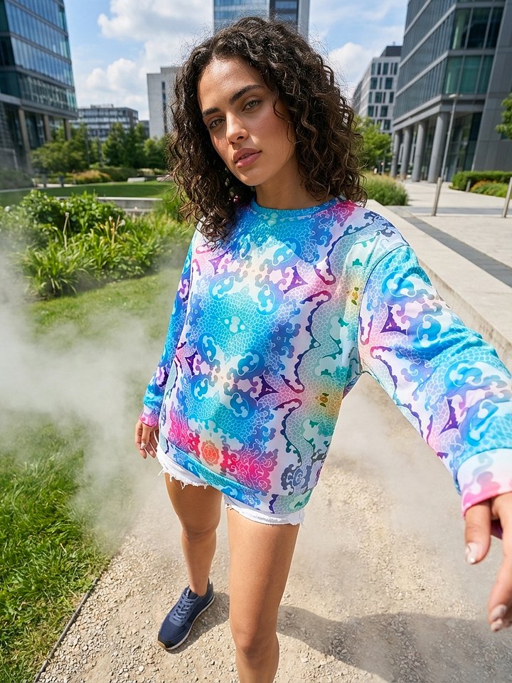 Pastel Incarnation Recycled Unisex Sweatshirt product image (1)