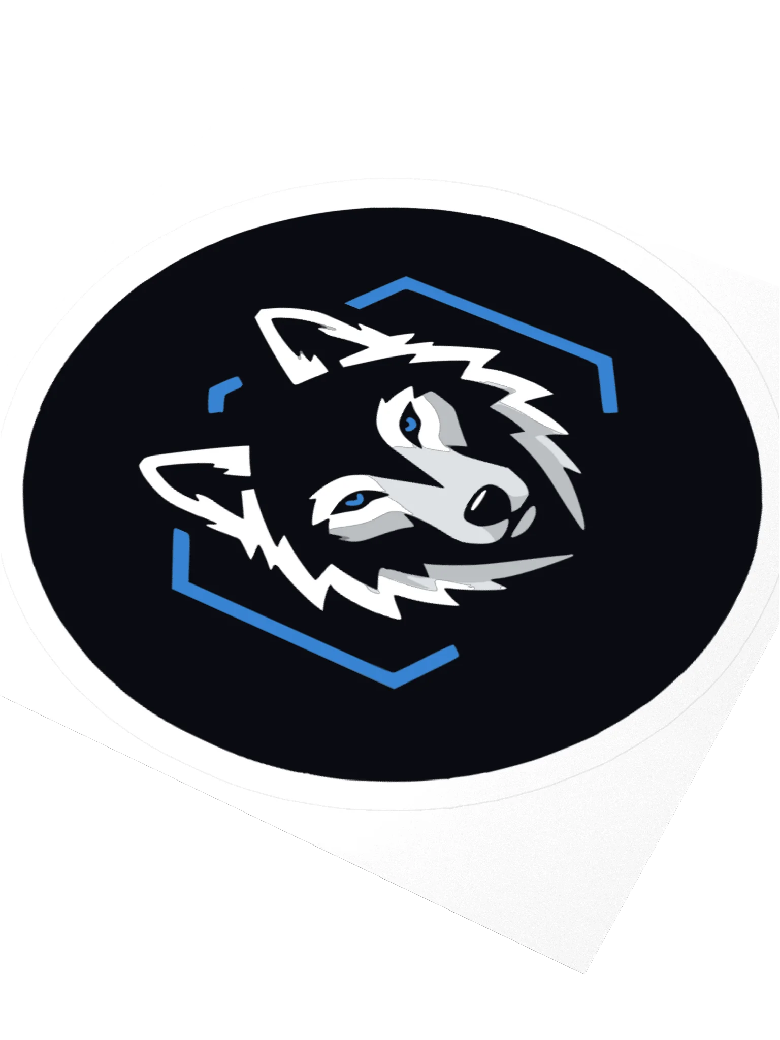 Geometric Wolf Kiss Cut Sticker product image (3)