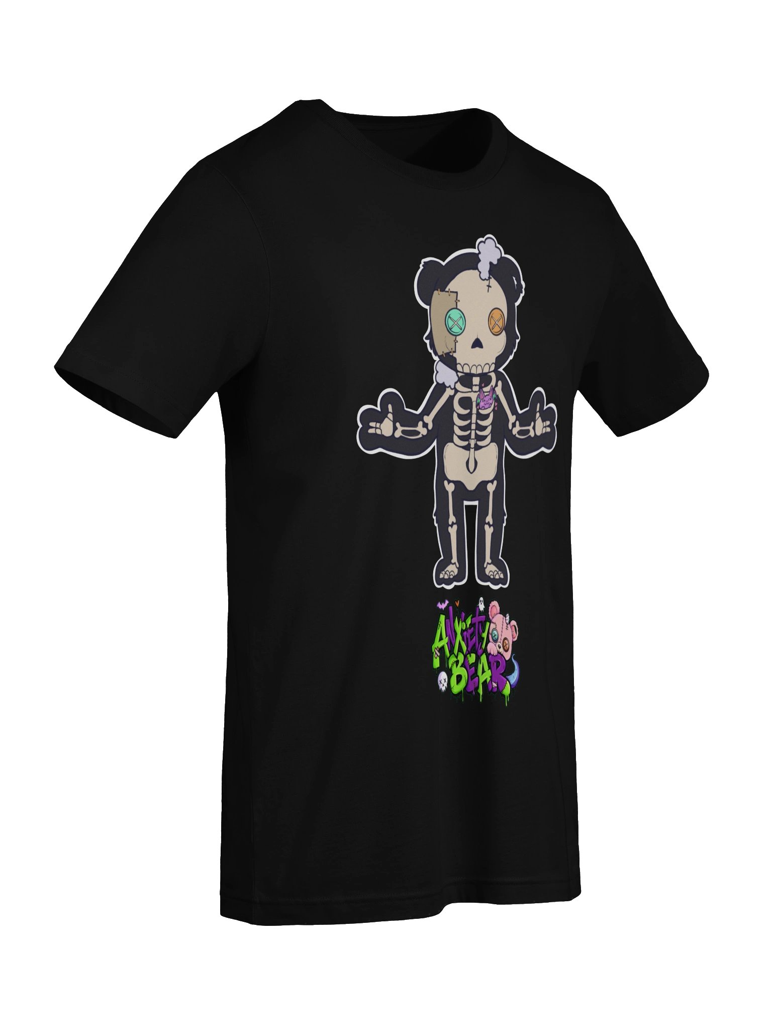 Anxiety Bear Scare Bear Tshirt: SkeleBear product image (72)