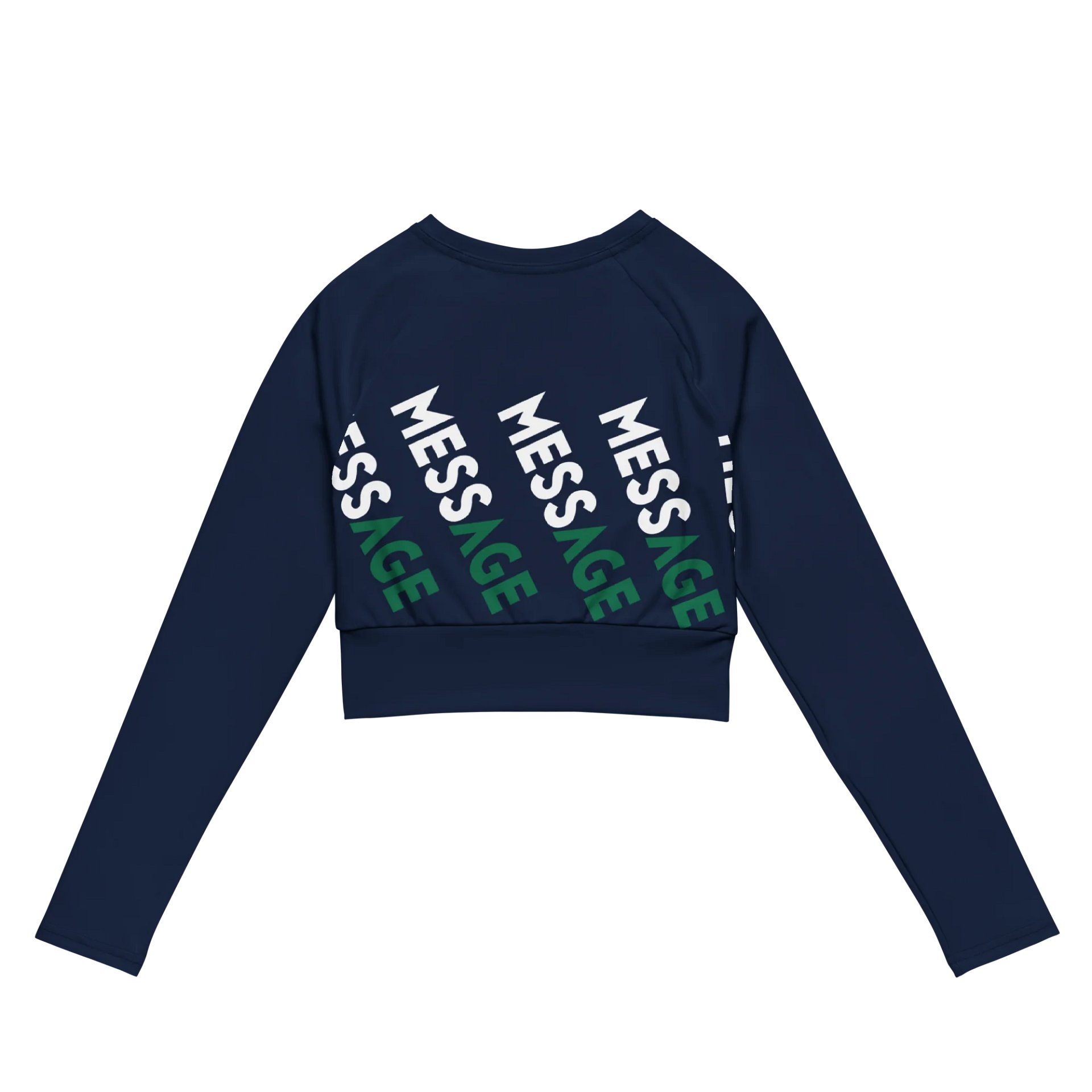 BadAss MessCrop Top //recycled polyester\\ dark blue edit product image (7)