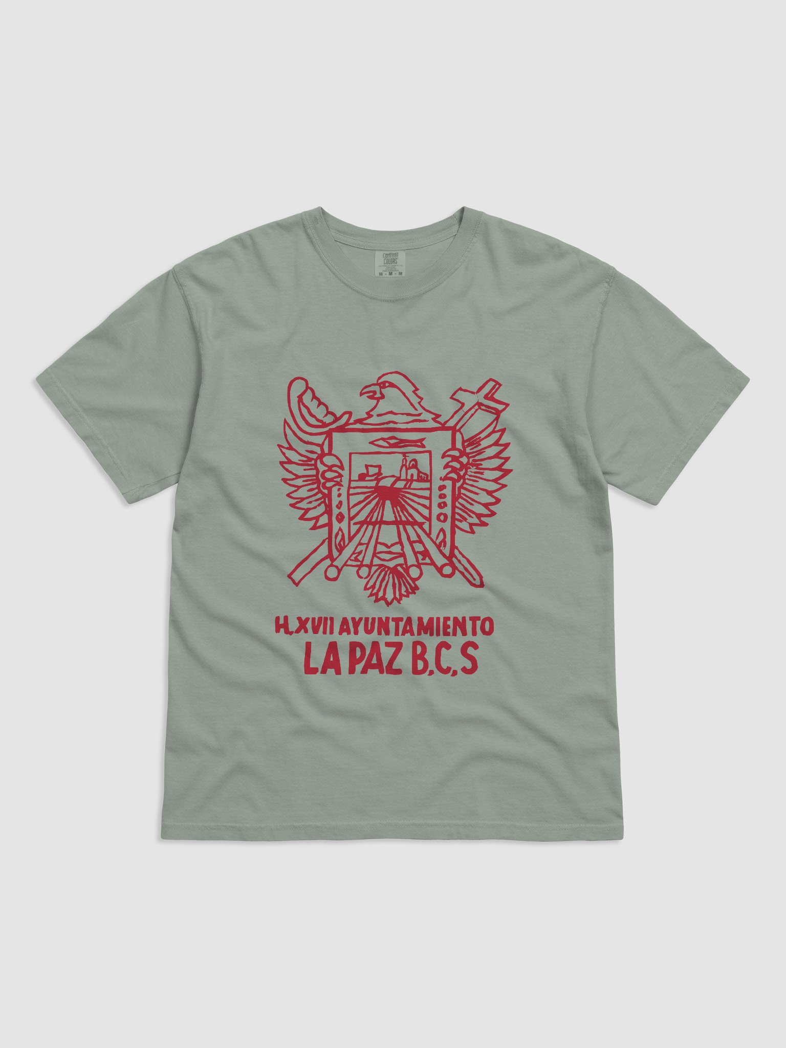 La Paz Heavyweight T-Shirt (Red) product image (4)