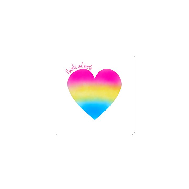 Hearts not parts magnet product image (1)