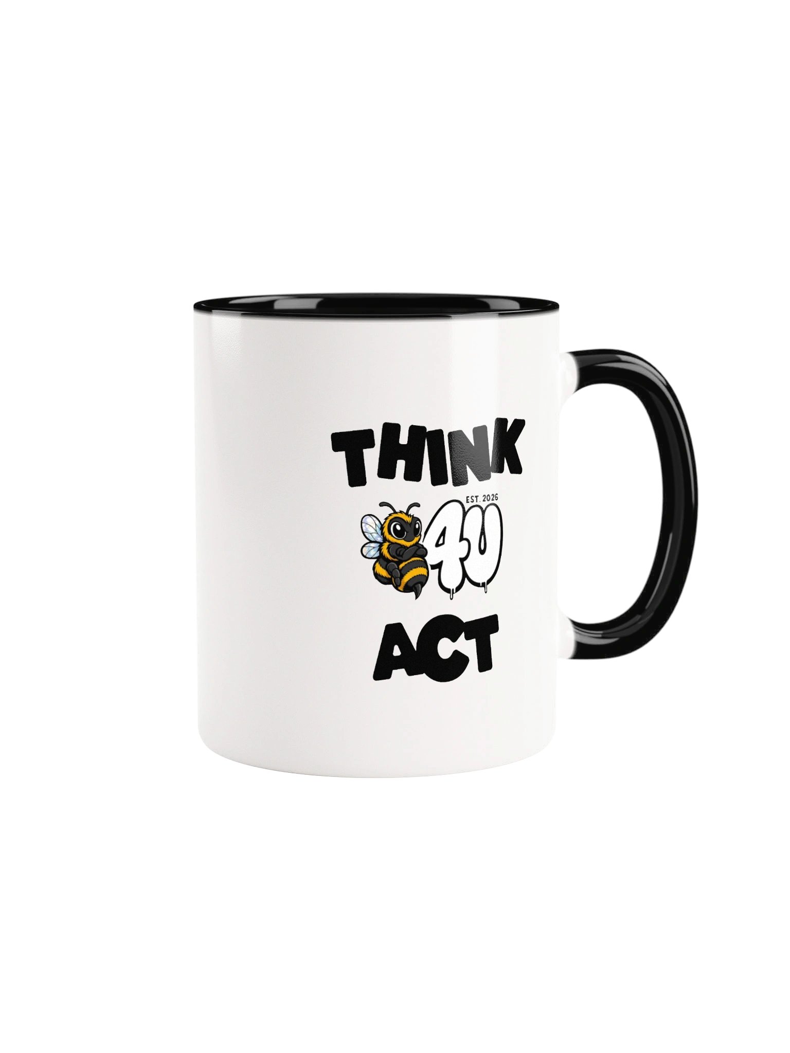 THINK B4U ACT Classic Ceramic Mug product image (8)