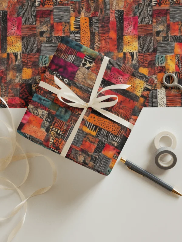 Kantha Themed Matte Wrapping Paper Set product image (1)