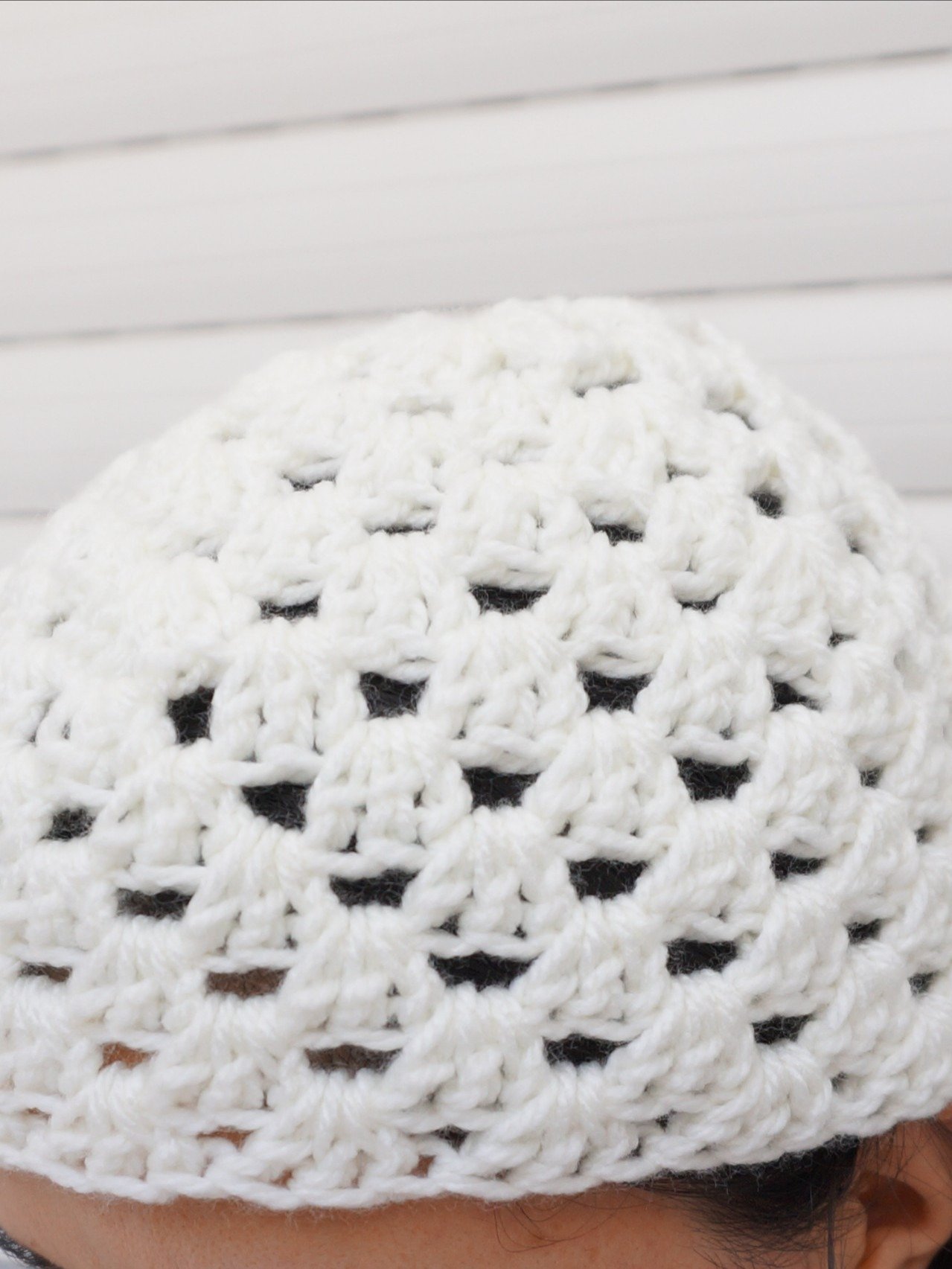 Granny stripes short beanie product image (1)