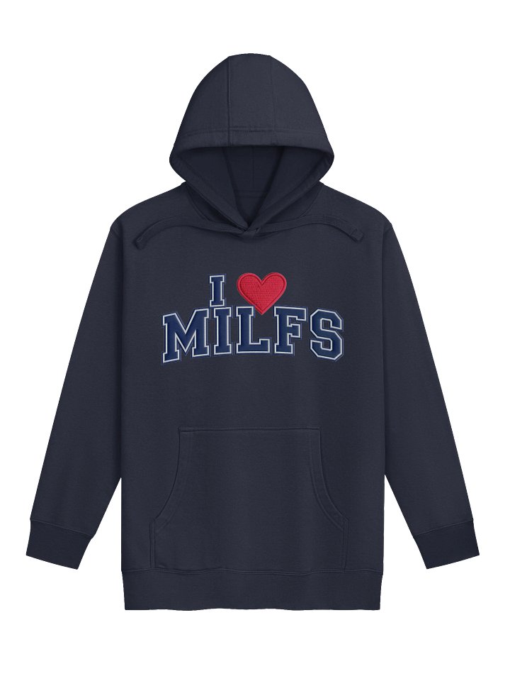 I ❤️ MILFS Hoodie | Classic Meme Streetwear | Cotton Heritage Premium Hoodie product image (7)