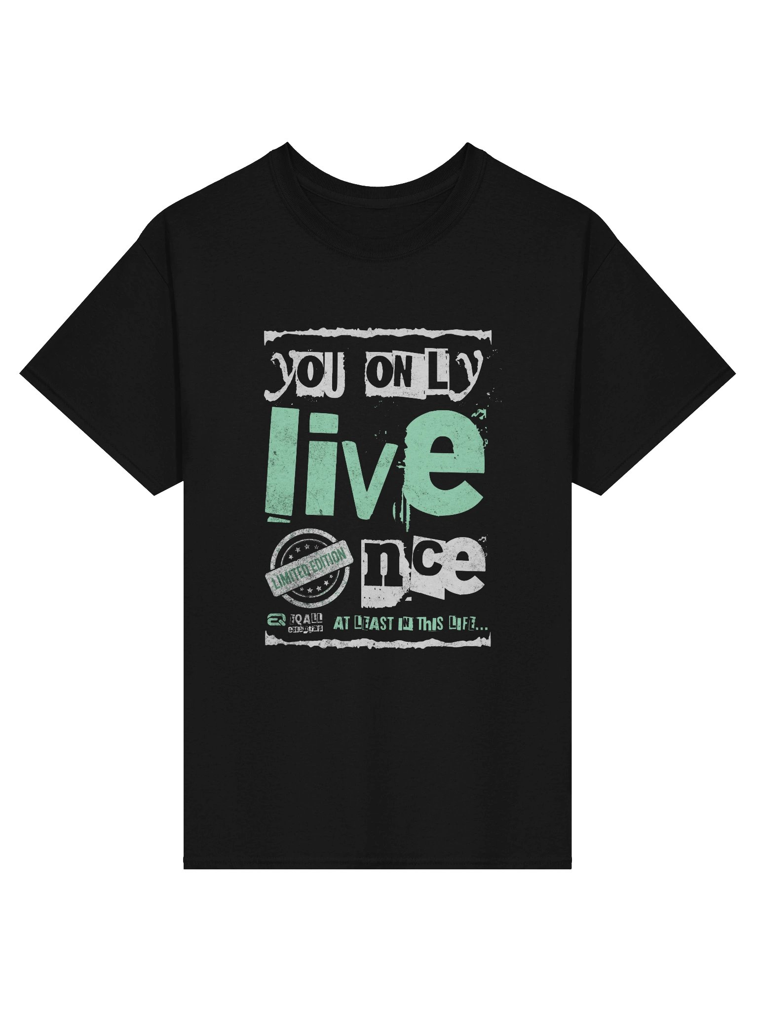 You Only Live Once! Cotton Unisex Gildan R3CVR.i by EQALL® Essentials_Mint Green product image (13)
