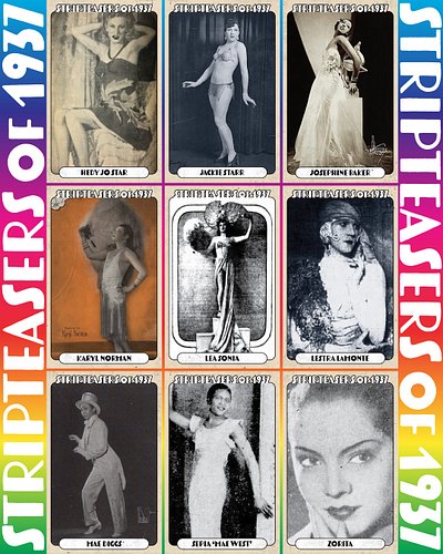 Happy Pride! In celebration, let’s bring to the stage….

LGBTQIA+ Stripteasers of 1937 (Post 2/2)
- Hedy Jo Star
- Jackie Sta...