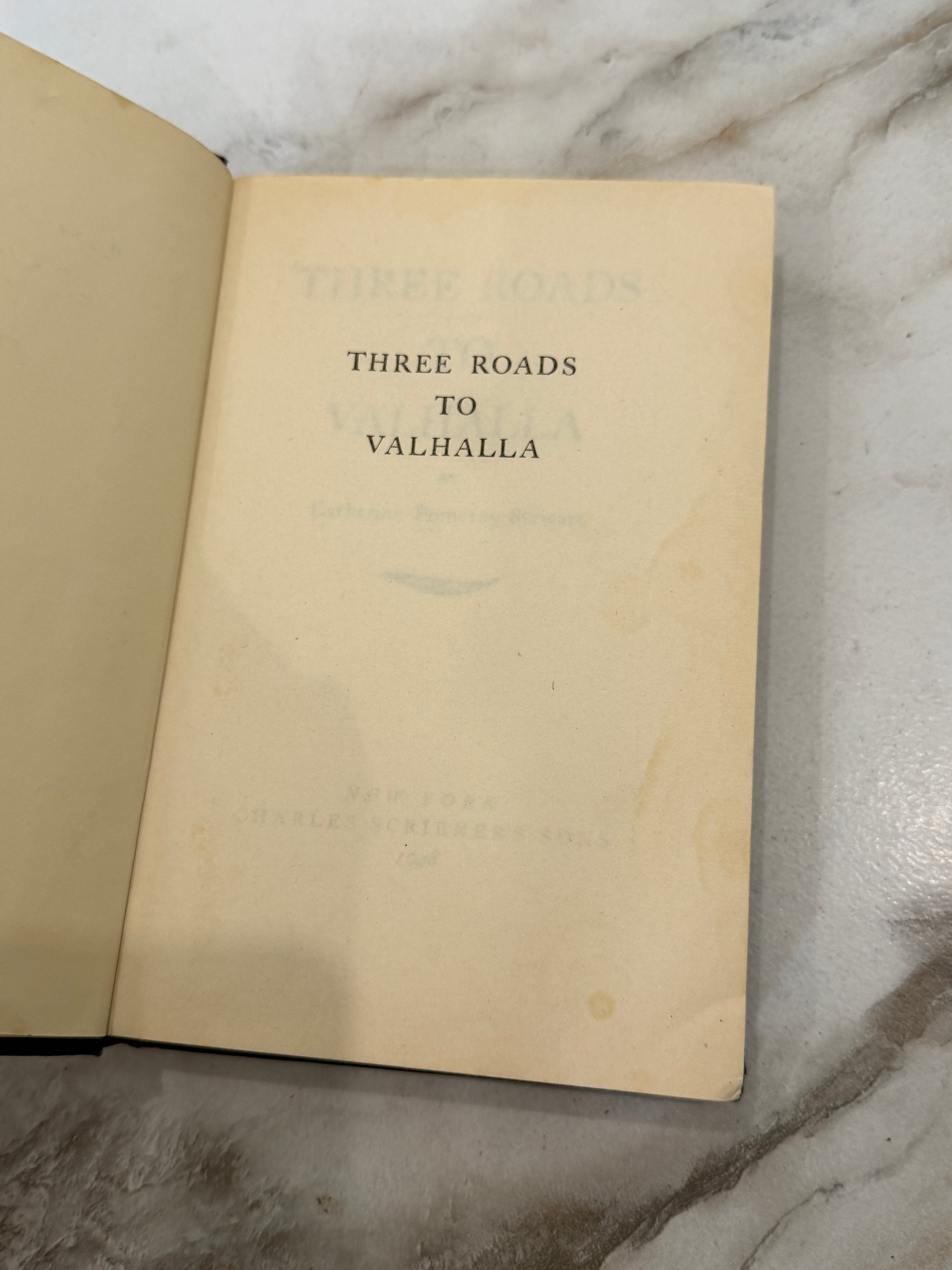 1948 | Three Roads to Valhalla | Catherine Pomeroy Stewart | Vintage Hardcover product image (2)