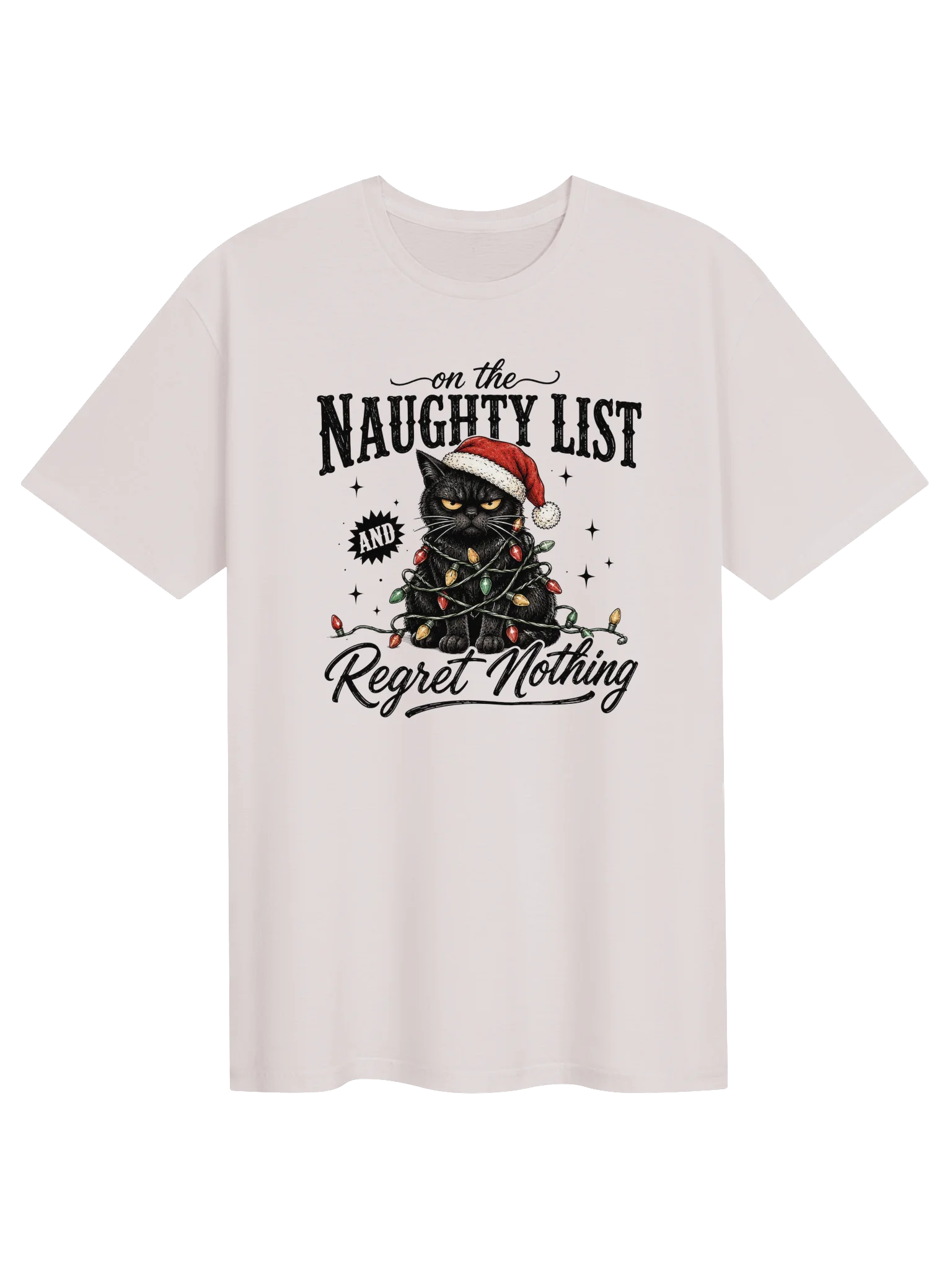 On the Naughty List & Regret Nothing T-Shirt product image (1)