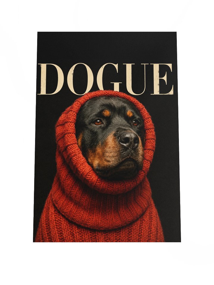 DOGUE Rottweiler Fashion Cover Poster product image (3)