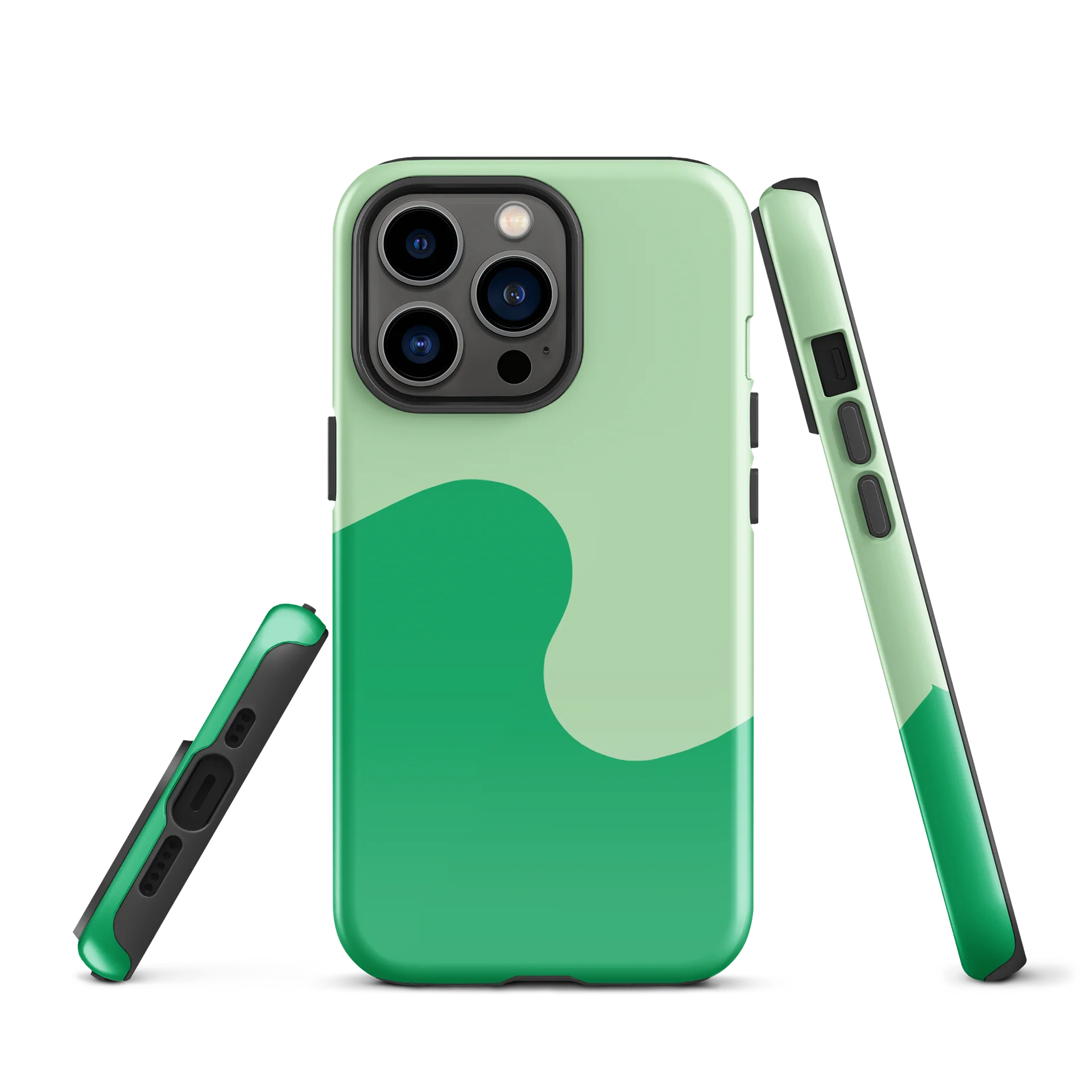 Money Green Minimal Wave iPhone Case product image (2)