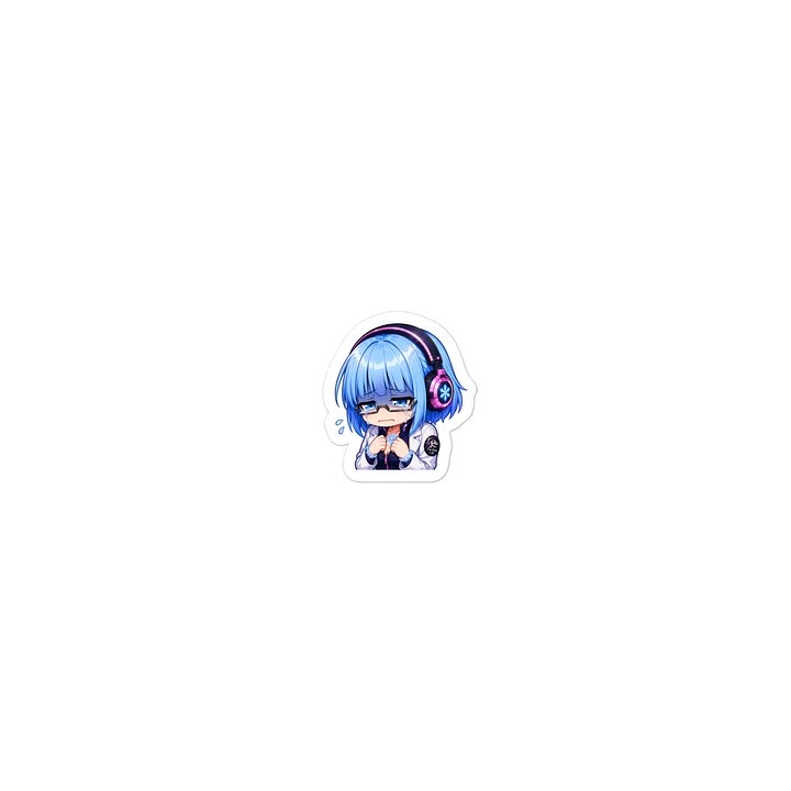 Lady Frost Sad Emote - Die Cut Sticker product image (2)