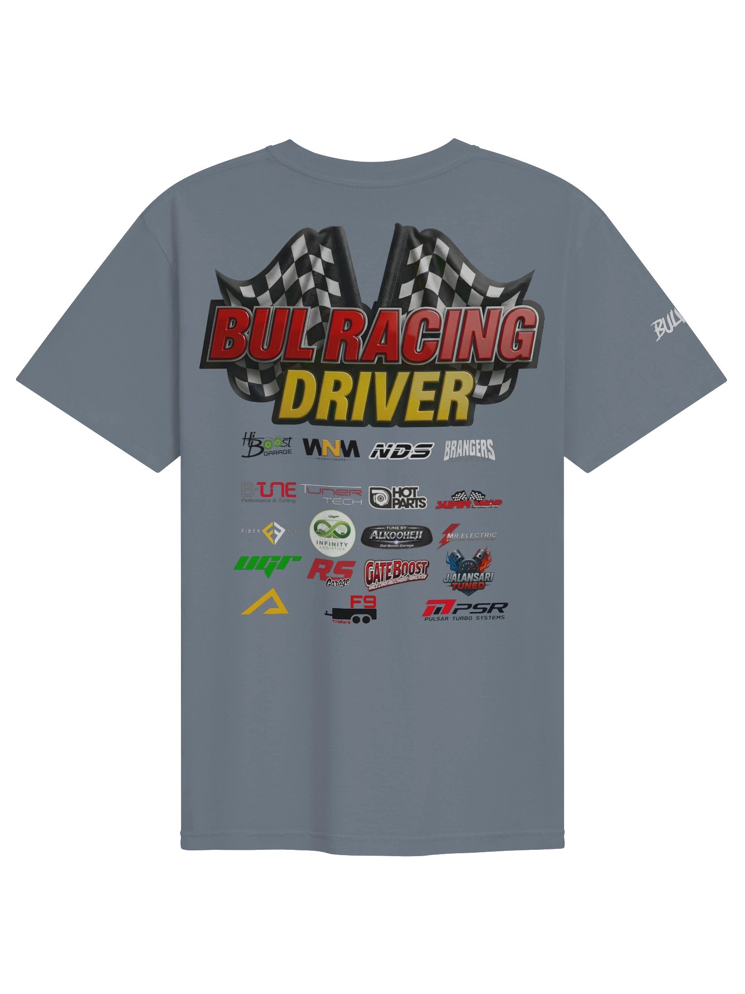 BULRACING driver -Dyed Heavyweight T-Shirt Team - D2XimFyEIuo