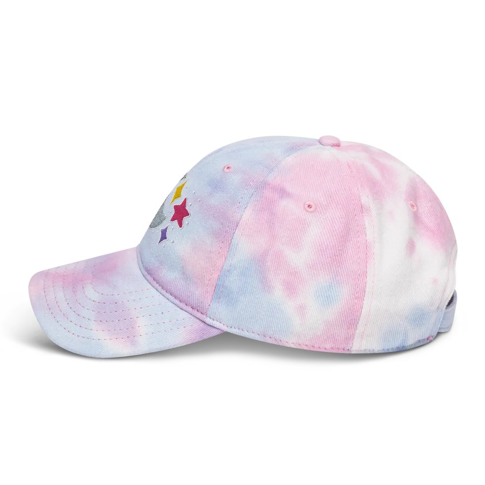 Celestial Tie Dye Dad Hat with Puff Embroidery product image (10)
