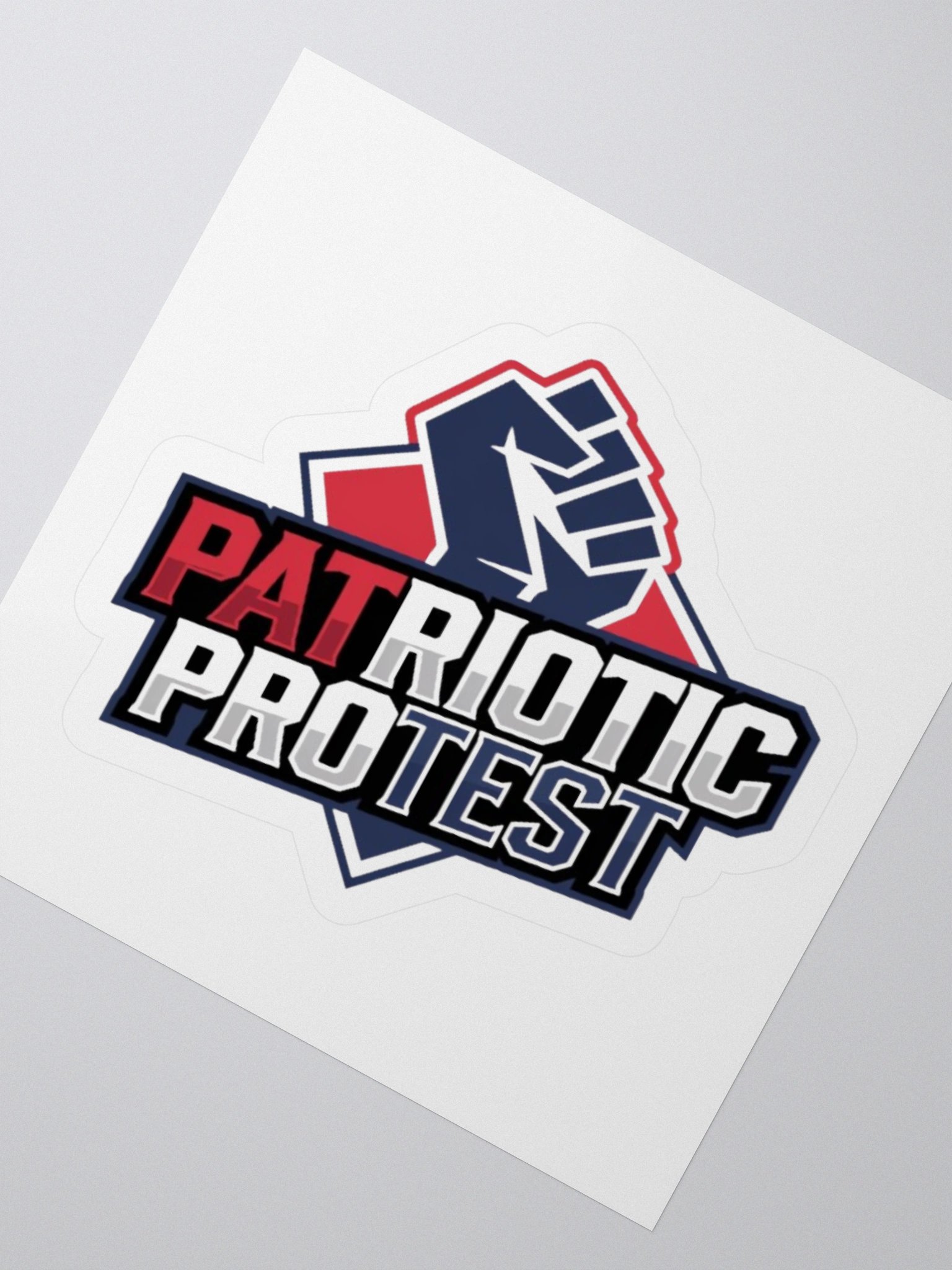 Patriotic Protest Kisscut Sticker - Raised Fist Design, Multiple Sizes Available product image (4)