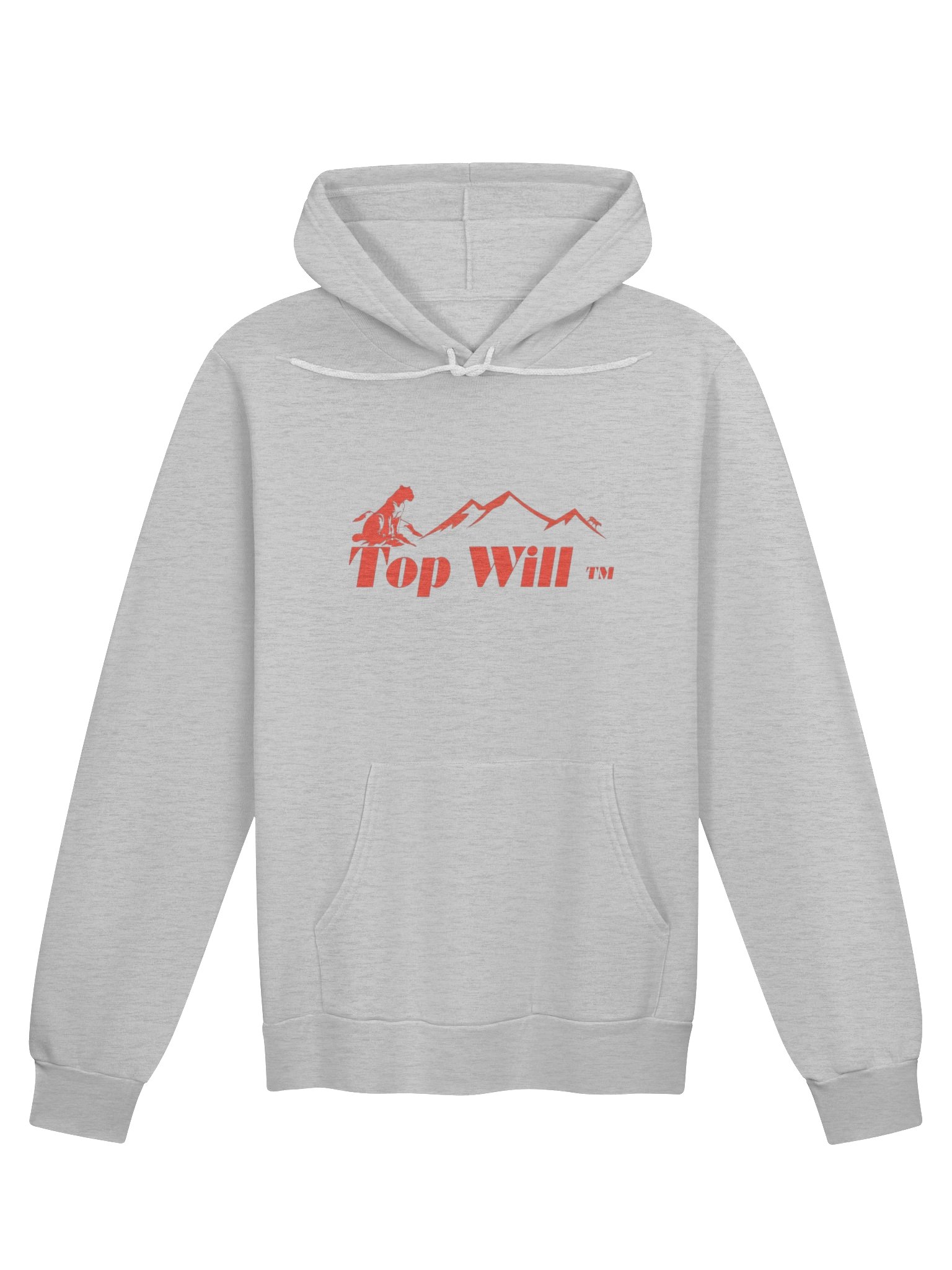 Top Will ™ Grey & Red Supersoft Hoodie product image (1)