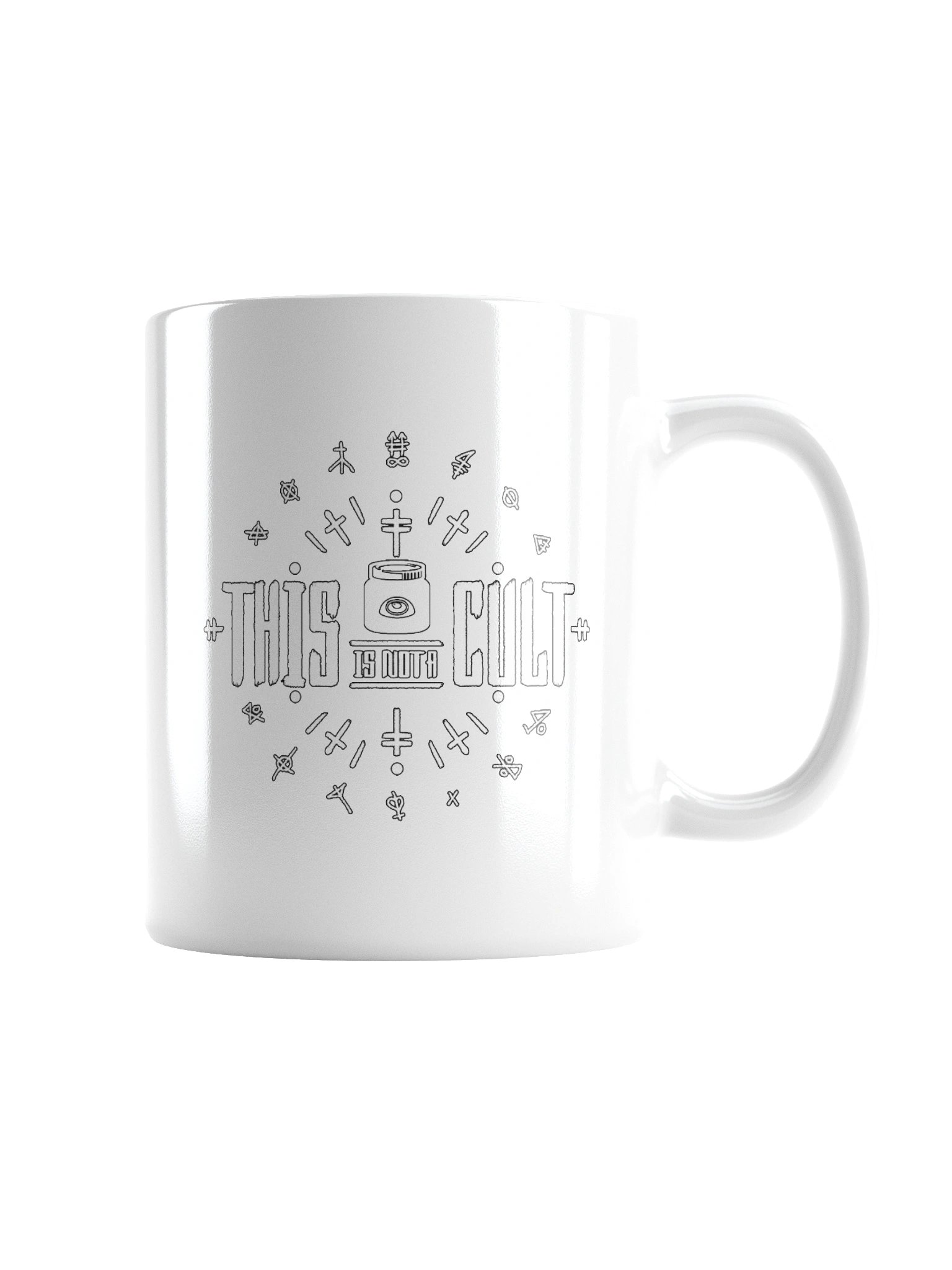 This Is Not a Cult - White Glossy Mug product image (7)