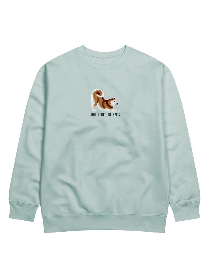 Too Legit to Spitz Sweatshirt (Embroidered) of a Finnish Spitz(Gold) product image (43)