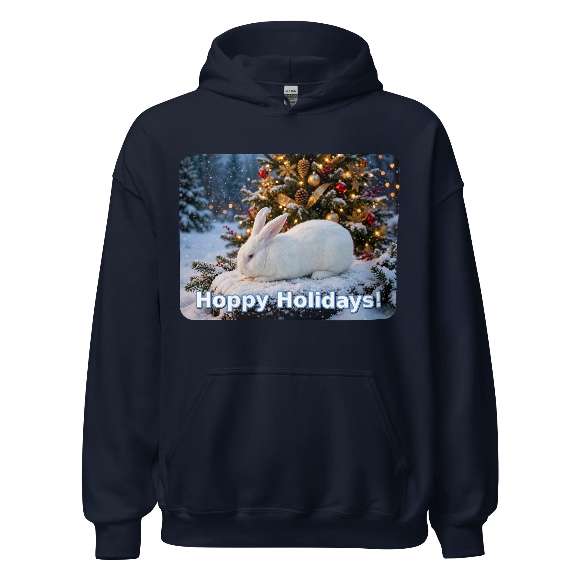 Hoppy Holidays Bunny Christmas Hoodie product image (1)