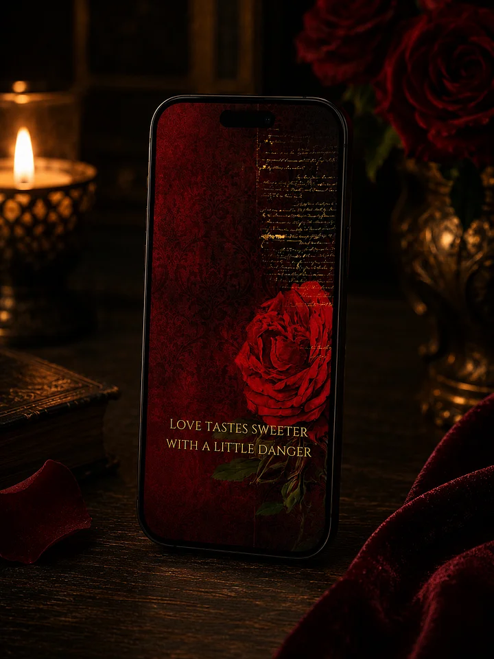 Crimson Reverie Digital Phone Wallpaper product image (1)